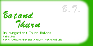 botond thurn business card